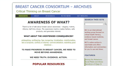 Desktop Screenshot of breastcancerconsortium.net